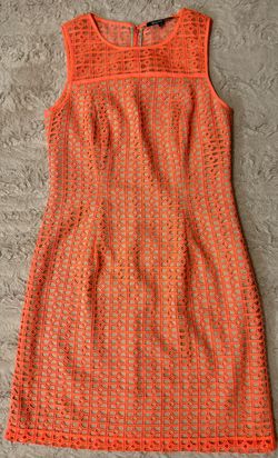 Gianni Bini Orange Size 6 Coral Party A-line Dress on Queenly