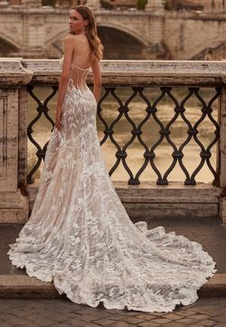 Sherri Hill White Size 0 Strapless Wedding Train Mermaid Dress on Queenly