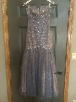 Gray Size 4 Mermaid Dress on Queenly