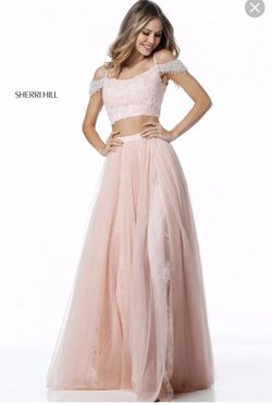 Sherri Hill Pink Size 2 Military A-line Dress on Queenly