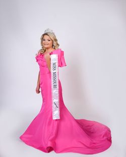 Sherri Hill Pink Size 10 Jersey Floor Length Mermaid Dress on Queenly