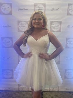 Ava Presley White Size 14 Bachelorette Pageant 50 Off 70 Off Cocktail Dress on Queenly