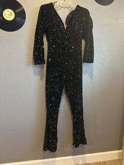 Alyce Paris Black Size 10 Floor Length Jersey 70 Off Jumpsuit Dress on Queenly