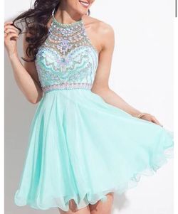 Rachel Allan Blue Size 4 Prom Homecoming Cocktail Dress on Queenly