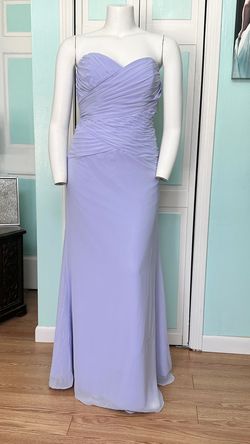 Style 7381L Alfred Angelo Purple Size 16 Military 7381l A-line Dress on Queenly