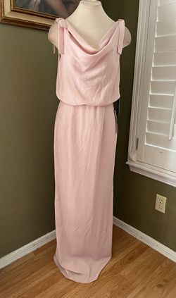 Adrianna Papell Pink Size 4 Jersey 50 Off Wedding Guest Strapless A-line Dress on Queenly