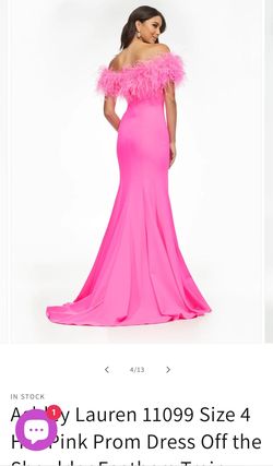 Style 11099 Ashley Lauren Pink Size 4 11099 Jersey 50 Off Strapless Side slit Dress on Queenly