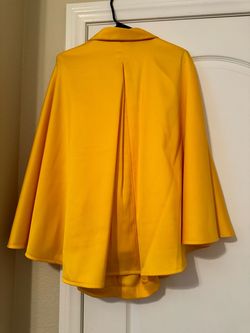 Custom Yellow Size 4 Blazer 50 Off Floor Length Jumpsuit Dress on Queenly