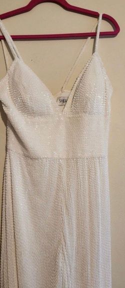 Sherri Hill White Size 6 Pageant Bridal Shower Floor Length Jumpsuit Dress on Queenly