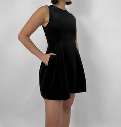 Style 1-1185014654-3011 MIOU MUSE Black Size 8 Fitted Summer Casual Sorority Rush Jersey Cocktail Dress on Queenly