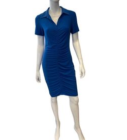 Style 1-1282698673-2168 Joseph Ribkoff Blue Size 8 Free Shipping Mini Cocktail Dress on Queenly