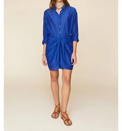 Style 1-1460051760-3471 XIRENA Blue Size 4 Mini Sorority High Neck Cocktail Dress on Queenly