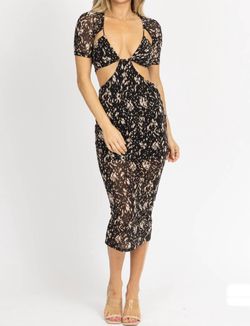 Style 1-1583346156-2696 Win Win Apparel Black Size 12 Plus Size Tall Height Print Polyester Cocktail Dress on Queenly
