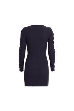 Style 1-1842677075-2901 PAOLA BERNARDI Black Size 8 Sleeves Cocktail Dress on Queenly