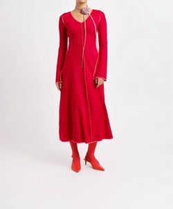 Style 1-1870986341-3236 Eliza Faulkner Red Size 4 Fitted Cocktail Dress on Queenly