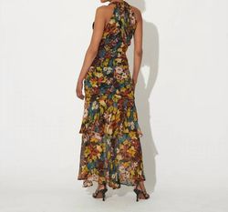 Style 1-189234520-3236 Cleobella Yellow Size 4 Tulle Side Slit Black Tie Cocktail Dress on Queenly