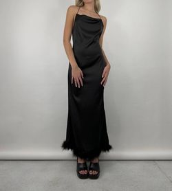Style 1-191690334-2791 Et Clet Black Size 12 High Neck Straight Tall Height Cocktail Dress on Queenly