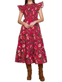 Style 1-2073936261-2791 Olivia James the Label Red Size 12 Print Tall Height Cocktail Dress on Queenly