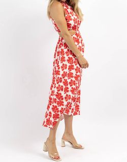 Style 1-2096271839-2696 SUNDAYUP Red Size 12 Print Polyester Cocktail Dress on Queenly