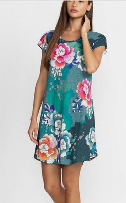 Style 1-2308787790-3855 Johnny Was Multicolor Size 0 Tall Height Cap Sleeve Cocktail Dress on Queenly
