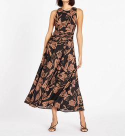 Style 1-2496318370-1901 TANYA TAYLOR Black Tie Size 6 Polyester Free Shipping Tall Height Cocktail Dress on Queenly