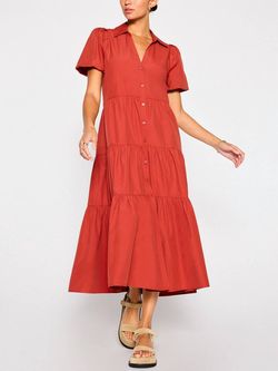 Style 1-2507236589-3855 Brochu Walker Red Size 0 Free Shipping Polyester Tall Height Sleeves Cocktail Dress on Queenly