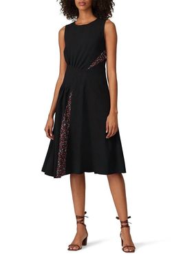 Style 1-2649523459-5649-1 Thakoon Black Size 6 Floral Free Shipping Cocktail Dress on Queenly