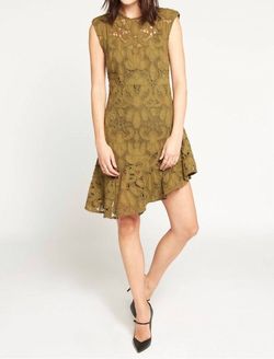 Style 1-2698436793-1901 Joie Green Size 6 Olive High Neck Cocktail Dress on Queenly