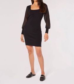 Style 1-2779176716-2864 APRICOT Black Size 12 Plus Size Summer Casual Long Sleeve Cocktail Dress on Queenly
