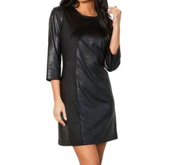 Style 1-2915616729-2865 Angel Apparel Black Size 12 Free Shipping Suede Tall Height Plus Size Cocktail Dress on Queenly