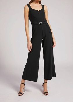 Style 1-2919967088-2901 Generation Love Black Size 8 Belt Polyester Jumpsuit Dress on Queenly