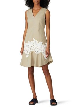 Style 1-3036452524-1572-1 Derek Lam 10 Crosby Nude Size 42 Free Shipping V Neck Cocktail Dress on Queenly