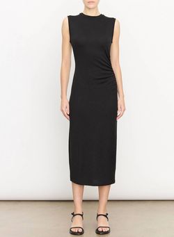 Style 1-3330350705-3236 Vince Black Tie Size 4 Polyester Free Shipping Cocktail Dress on Queenly
