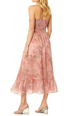 Style 1-3609876997-2696 Misa Los Angeles Pink Size 12 Tulle Strapless Cocktail Dress on Queenly