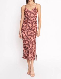 Style 1-3812268127-2696 4SI3NNA Red Size 12 Print V Neck Side Slit Tall Height Cocktail Dress on Queenly
