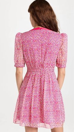 Style 1-3830850271-1498 SALONI Pink Size 4 Jersey Polyester Silk Tall Height Cocktail Dress on Queenly