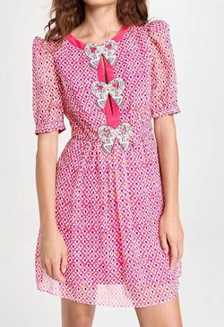 Style 1-3830850271-649 SALONI Pink Size 2 Jersey Polyester Cocktail Dress on Queenly