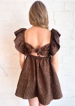 Style 1-3851704833-2791 day + moon Brown Size 12 Sorority Casual Polyester Plus Size Cocktail Dress on Queenly
