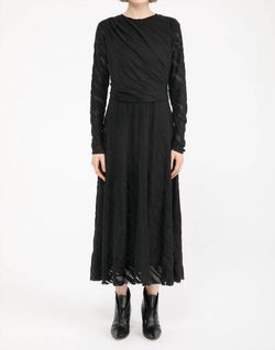 Style 1-3852851470-2791 ISLE by Melis Kozan Black Size 12 Long Sleeve Sheer Tall Height Sleeves Cocktail Dress on Queenly