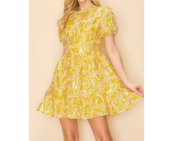 Style 1-3871019261-3011 INA Gold Size 8 Mini Shiny Cocktail Dress on Queenly