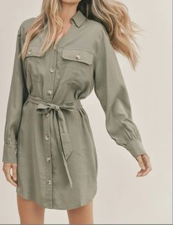 Style 1-4192138558-2696 Sadie & Sage Green Size 12 Sadie And Sage Free Shipping Olive Cocktail Dress on Queenly