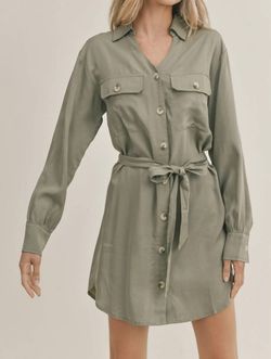 Style 1-4192138558-2901 Sadie & Sage Green Size 8 Tall Height Olive Cocktail Dress on Queenly