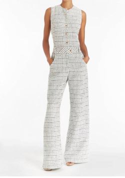 Style 1-422251774-3855 Amanda Uprichard White Size 0 Polyester Pockets Jumpsuit Dress on Queenly