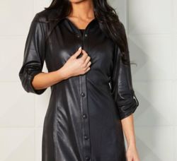 Style 1-473276233-2865 Angel Apparel Black Size 12 Sorority Rush Plus Size Sleeves Cocktail Dress on Queenly
