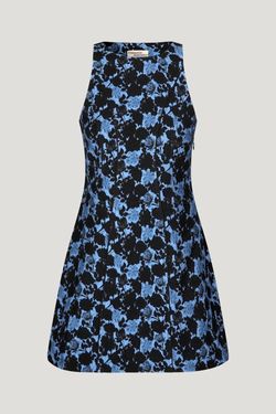 Style 1-505283379-1572 BAUM UND PFERDGARTEN Blue Size 42 Summer Floral Sorority Cocktail Dress on Queenly