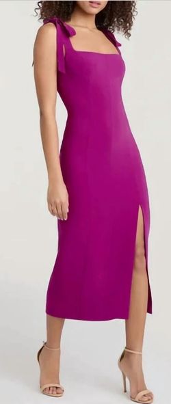 Style 1-675605428-1498 cinq a sept Purple Size 4 Polyester Free Shipping Cocktail Dress on Queenly
