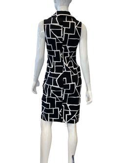 Style 1-725344357-2168 Frank Lyman Black Size 8 High Neck Mini Cocktail Dress on Queenly