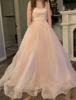 Sherri Hill Pink Size 2 Pageant Jersey Floor Length Ball gown on Queenly