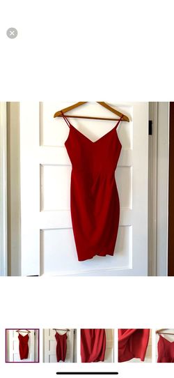 Lulus Red Size 4 Jersey Nightclub Cocktail Dress on Queenly