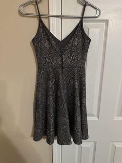 B Darlin Gray Size 0 Nightclub Homecoming Cocktail Dress on Queenly